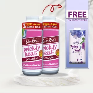 Free Perfumed Talcum Powder On Pack of 2 Eden Roc Prickly Heat Powder