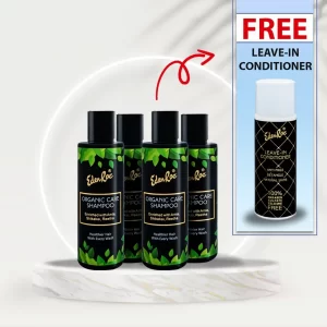 Free Leave In Conditioner on Pack of 4 Organic Care Shampoo