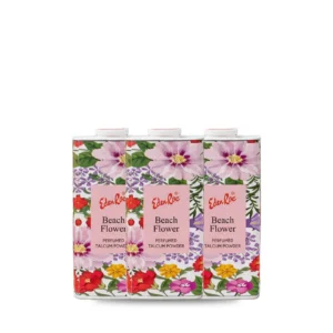 Eden Roc Pack of 3 Beach Flower Perfumed Talc
