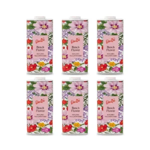 Eden Roc Pack of 6 Beach Flower Perfumed Talc