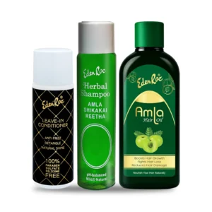Eden Roc Herbal Shampoo, Amla Hair Oil & Leave-in Conditioner