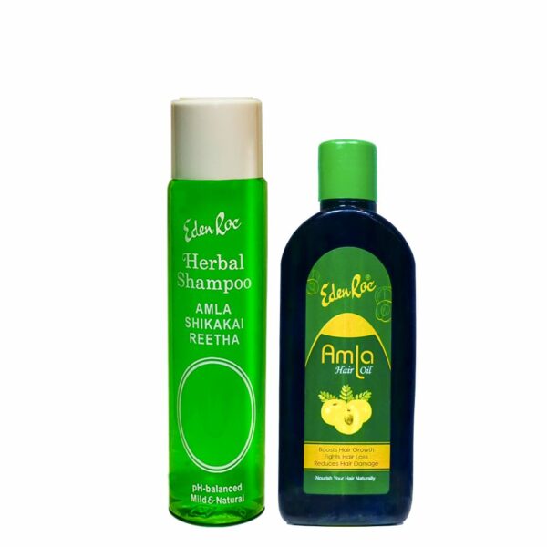 Eden Roc Herbal Shampoo & Amla Hair Oil (200ml)